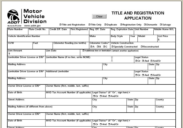 Vehicle Registration Collection Program